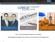 Tablet Screenshot of luebeckonline.com
